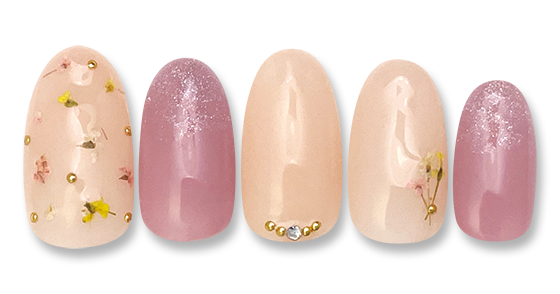 Pressed Flower Nail ネイルクイック Pressed Flower Nail ネイルクイック
